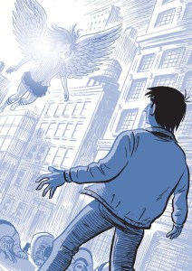 David meets the angel