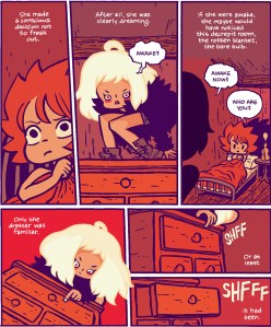 Katie meets the house spirit